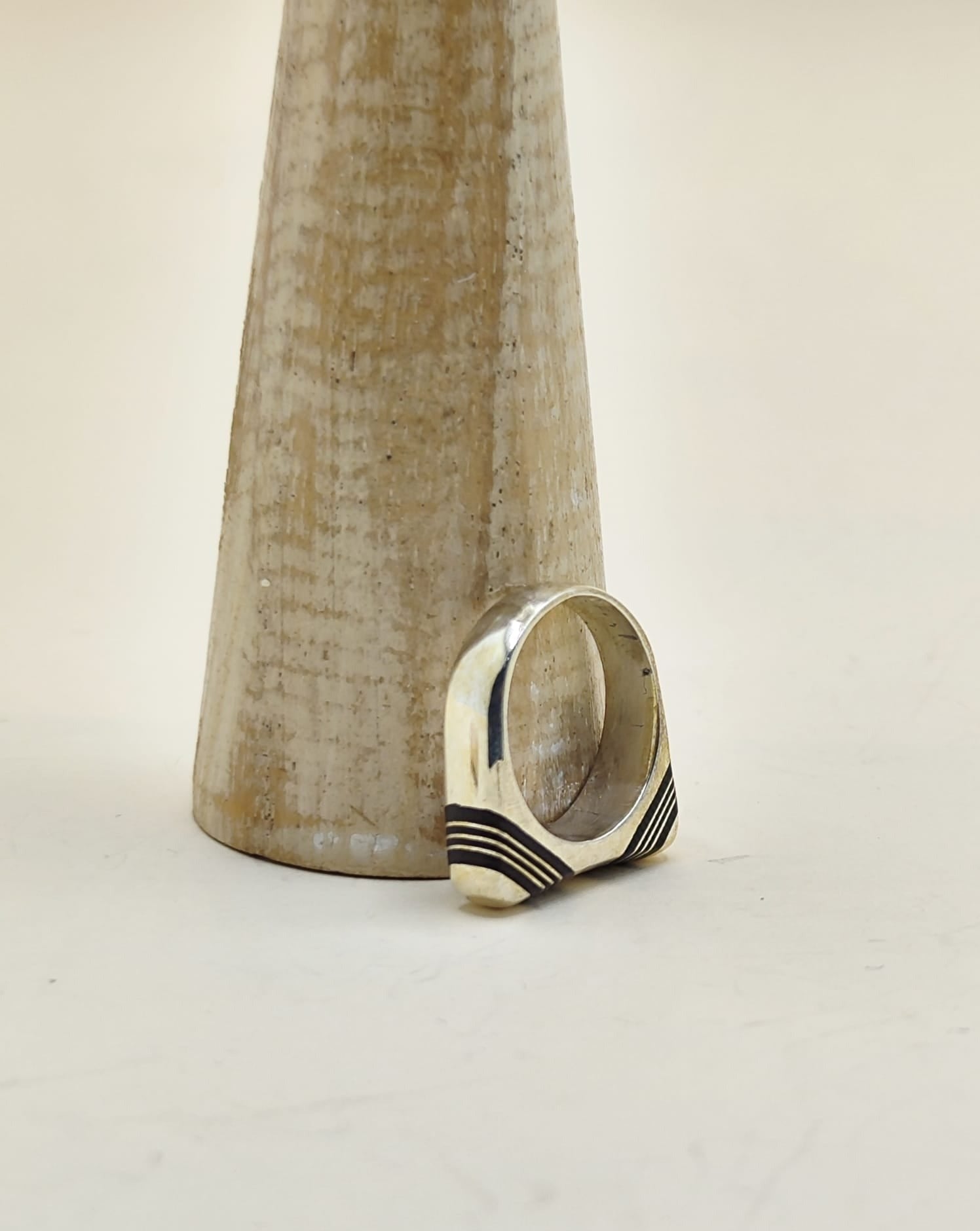 Anillos madera y online plata